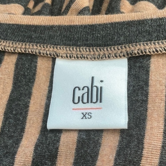 🎉SALE Cabi Slant Asymmetrical Striped Long Sleeve Tunic - Picture 6 of 7